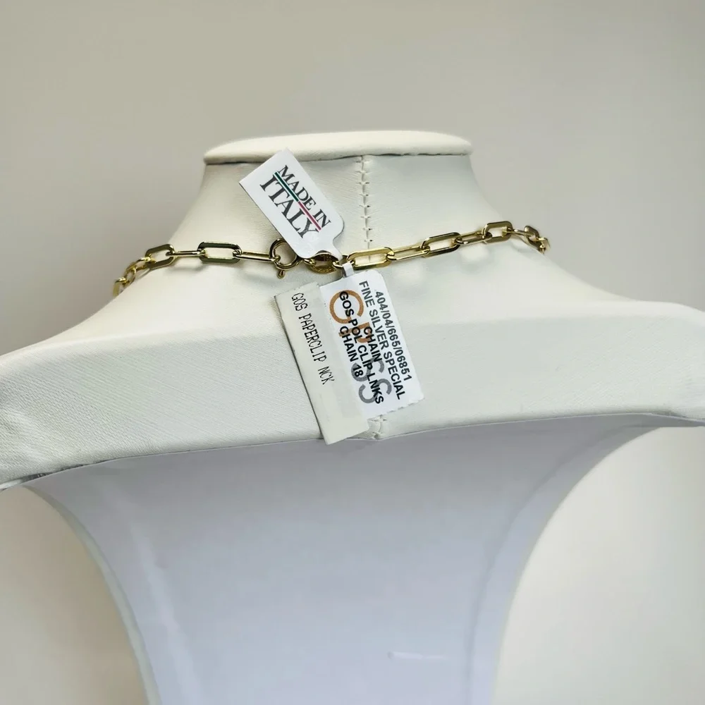 Giani Bernini Paperclip Link Chain Necklace in 18K Gold-Plated Sterling Silver